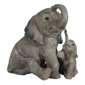 5"H Elephant with Cub Figurine Home Decor Gift