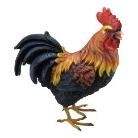 7.5"H Brown Rooster Figurine Home Decor Gift