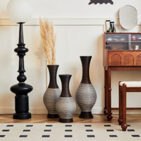 Desktop Vase, Brown Decorative Floor Vase, Classic and Neat Floor Vase, High Independent Flower Stand, Artificial Vine Vase, PVC Floor Vase