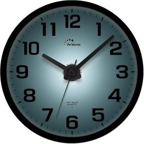 Night Light Wall Clock for Bedroom - Silent Lighted up Wall Clock Glow in The Dark, Battery Operated for Living Room/Kitchen
