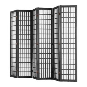 Room Divider, 6 Panel Japanese Room Divider, Folding Privacy Screen Indoor, Portable Partition Dividers and Decoration Screens, for Room Separati