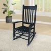 wooden porch rocker chair Black, without mat