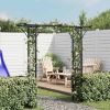 Garden Arch Black Iron 78.7 x 20.5 x 80.3 in Durable