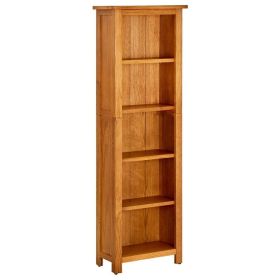 Bookcase Natural Oak Solid oak wood, oak veneered MDF Medium