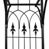 Garden Arch Black Iron 78.7 x 20.5 x 80.3 in Durable