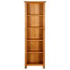 Bookcase Natural Oak Solid oak wood, oak veneered MDF Medium