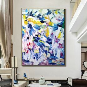 Hand Oil Pianting Abstract painting Original painting Hand painted canvas art Wall Art painting Custom oil painting Abstract art Home Hallway Hal (Style: 01, size: 60x90cm)