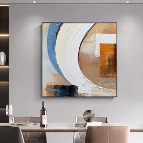 Modern Colorful Abstract Oil Painting On Canvas Colorful Wall Art Colorful Acrylic Painting Multicolour Wall Art Living Room Home Decor Gift (Style: 01, size: 50x50cm)