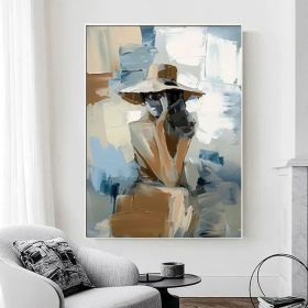 Ladies on holiday oil on canvas Set of 2 female Wabi sabi Wall Art Woman Painting Set of 2 Woman Modern wall art Woman Painting Unique gift (Style: 01, size: 100x150cm)