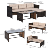 Pieces Patio Furniture Set